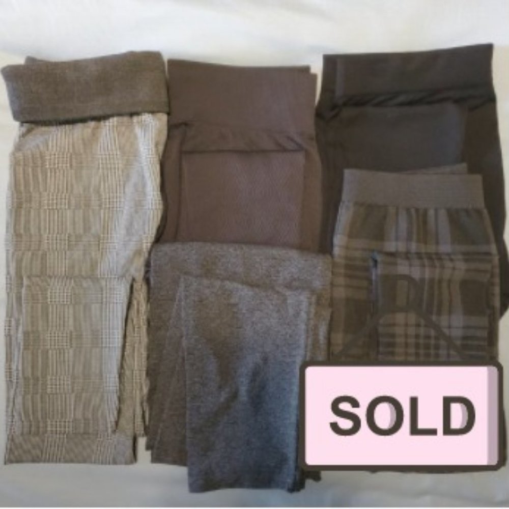 5 Pair Fleece-lined Leggings  Size 2X/3X